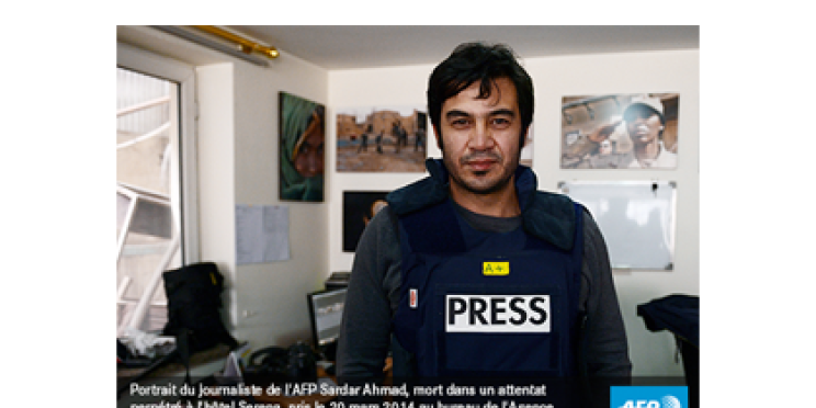 Hommage de François Hollande à Sardar Ahmad, "journaliste passionné" tué par les talibans